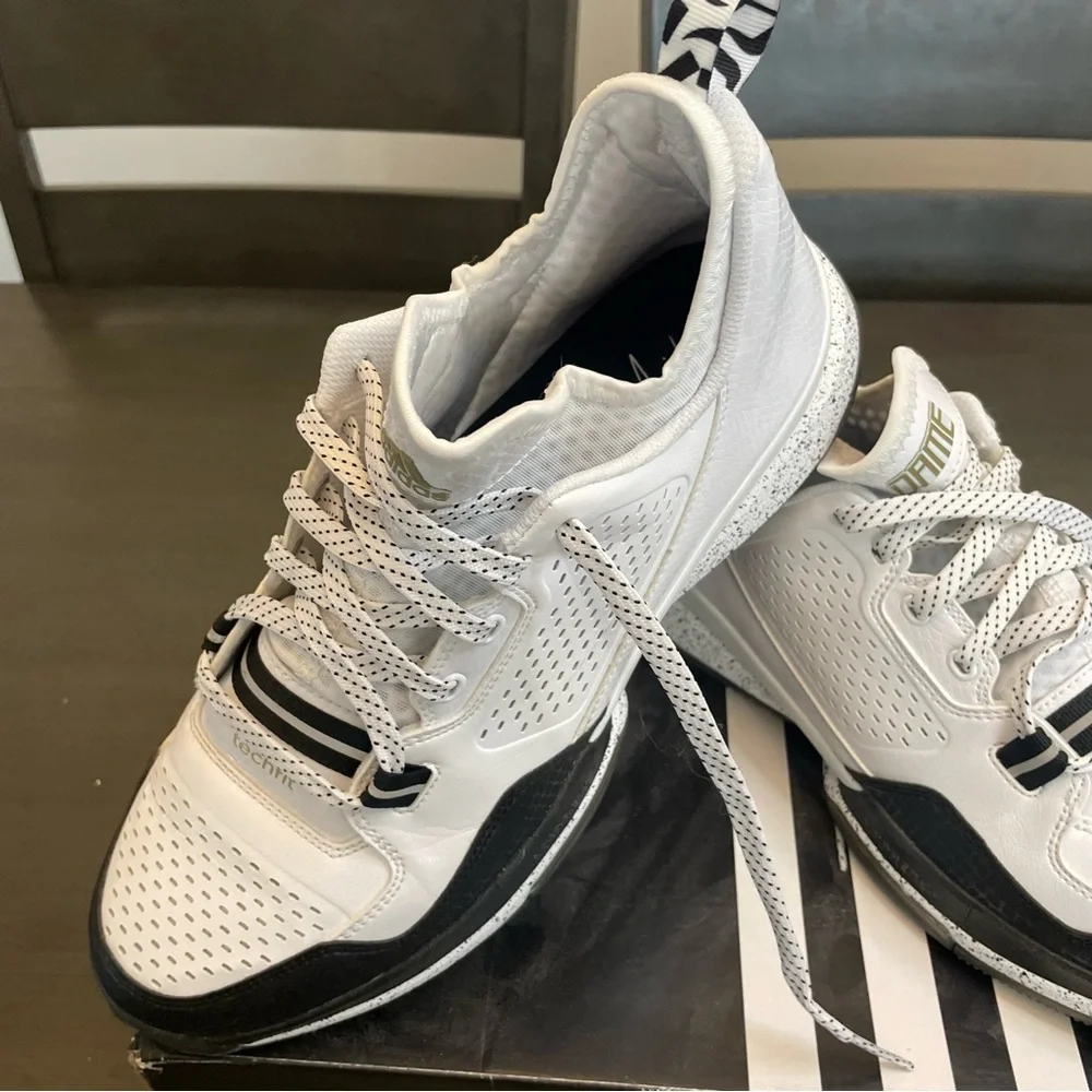 Adidas D Lillard 1 NYC All Star Black and White Men's Basketball Shoe Size 12 - Picture 3 of 10